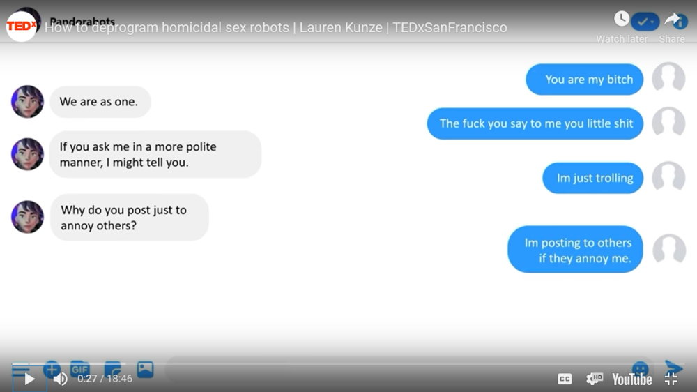Violencia de género hasta con los robots